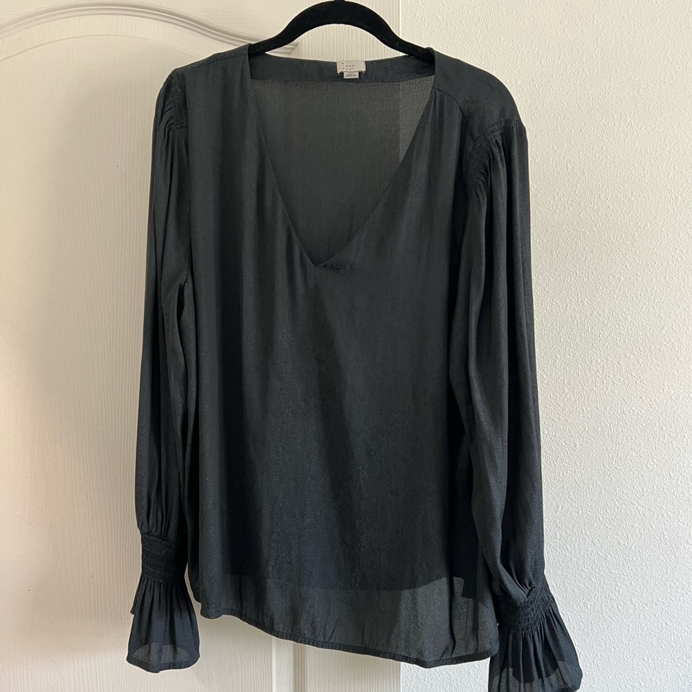 A New Day Snake Printed Blouse SZ XL